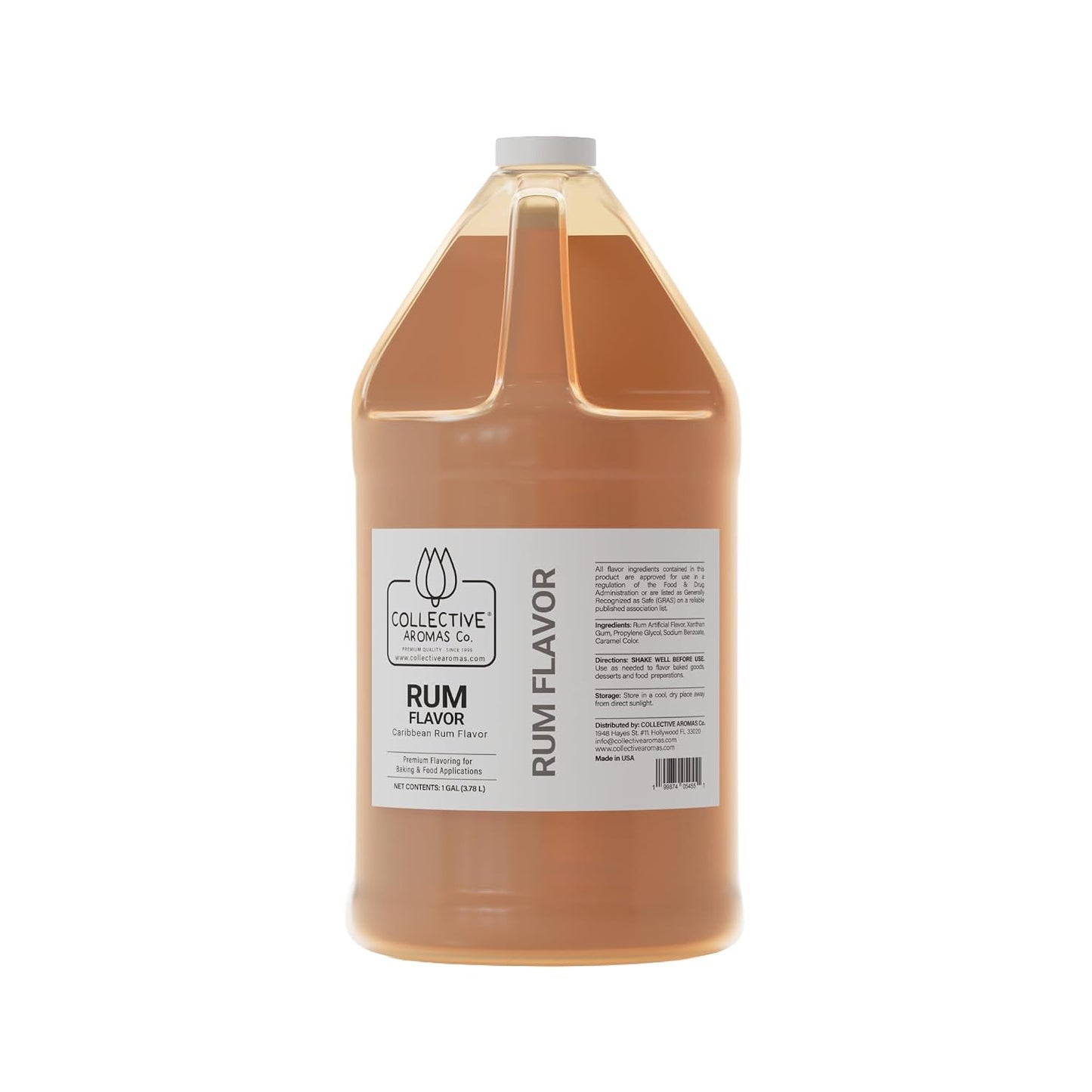 Caribbean Rum Flavoring Emulsion for Baking - 1 Gallon