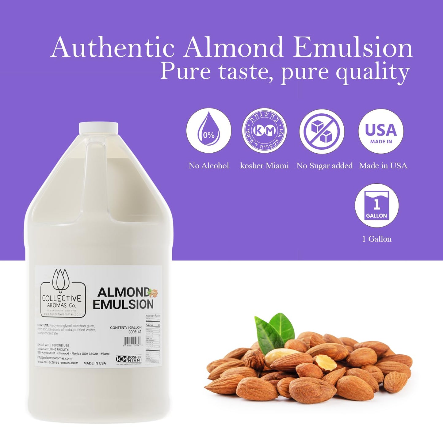 Almond Emulsion for Baking – 1 Gallon