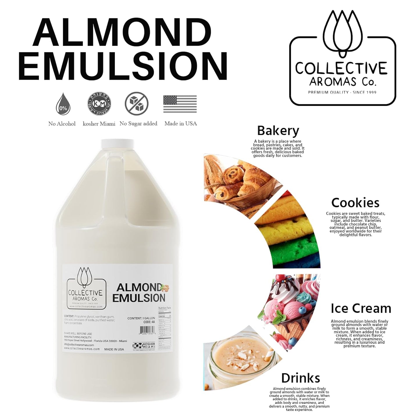 Almond Emulsion for Baking – 1 Gallon