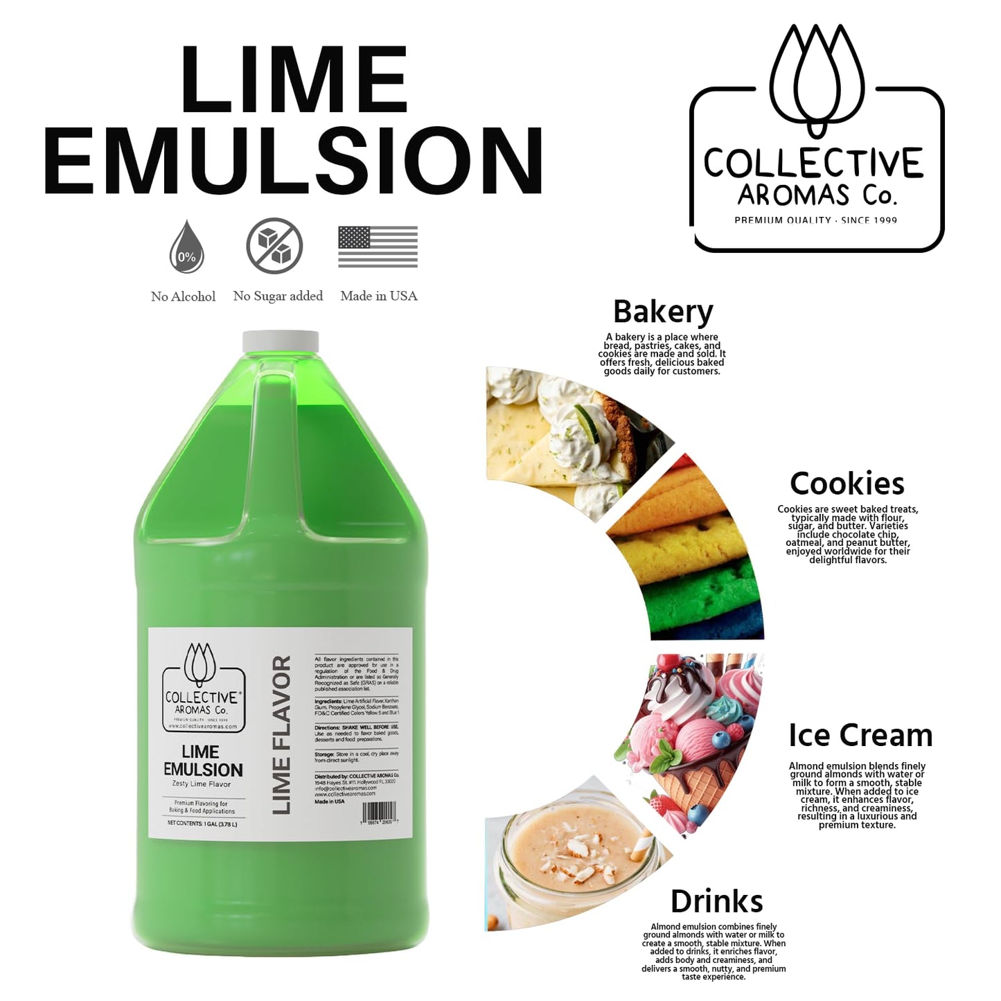 Lime Emulsion for Baking - 1 Gallon