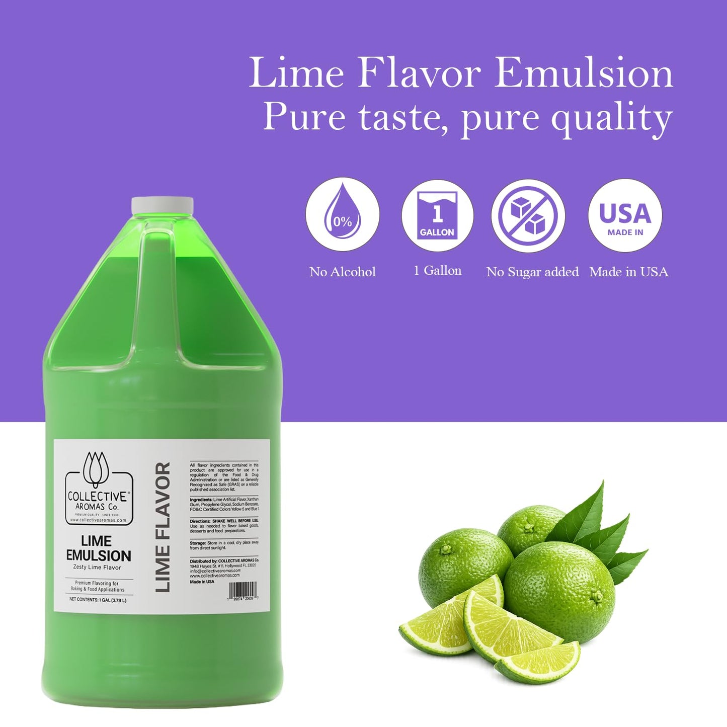 Lime Emulsion for Baking - 1 Gallon