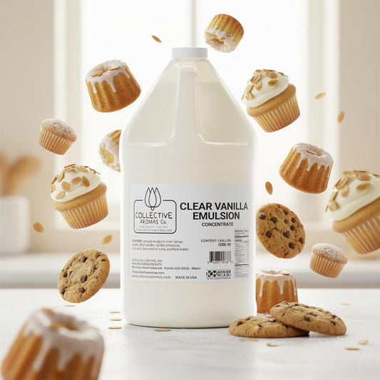 Clear Vanilla Emulsion for Baking – 1 Gallon