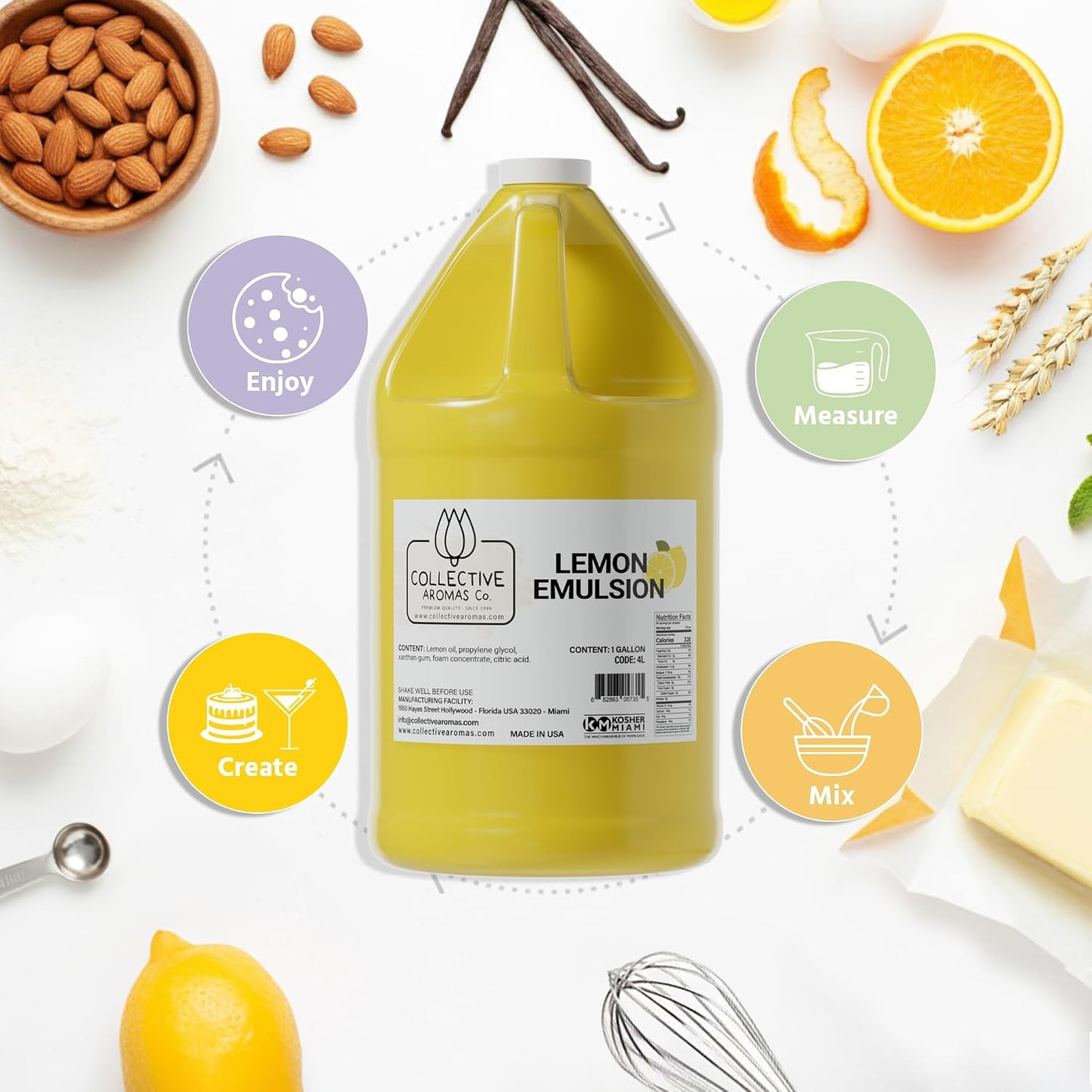 Lemon Emulsion for Baking – 1 Gallon