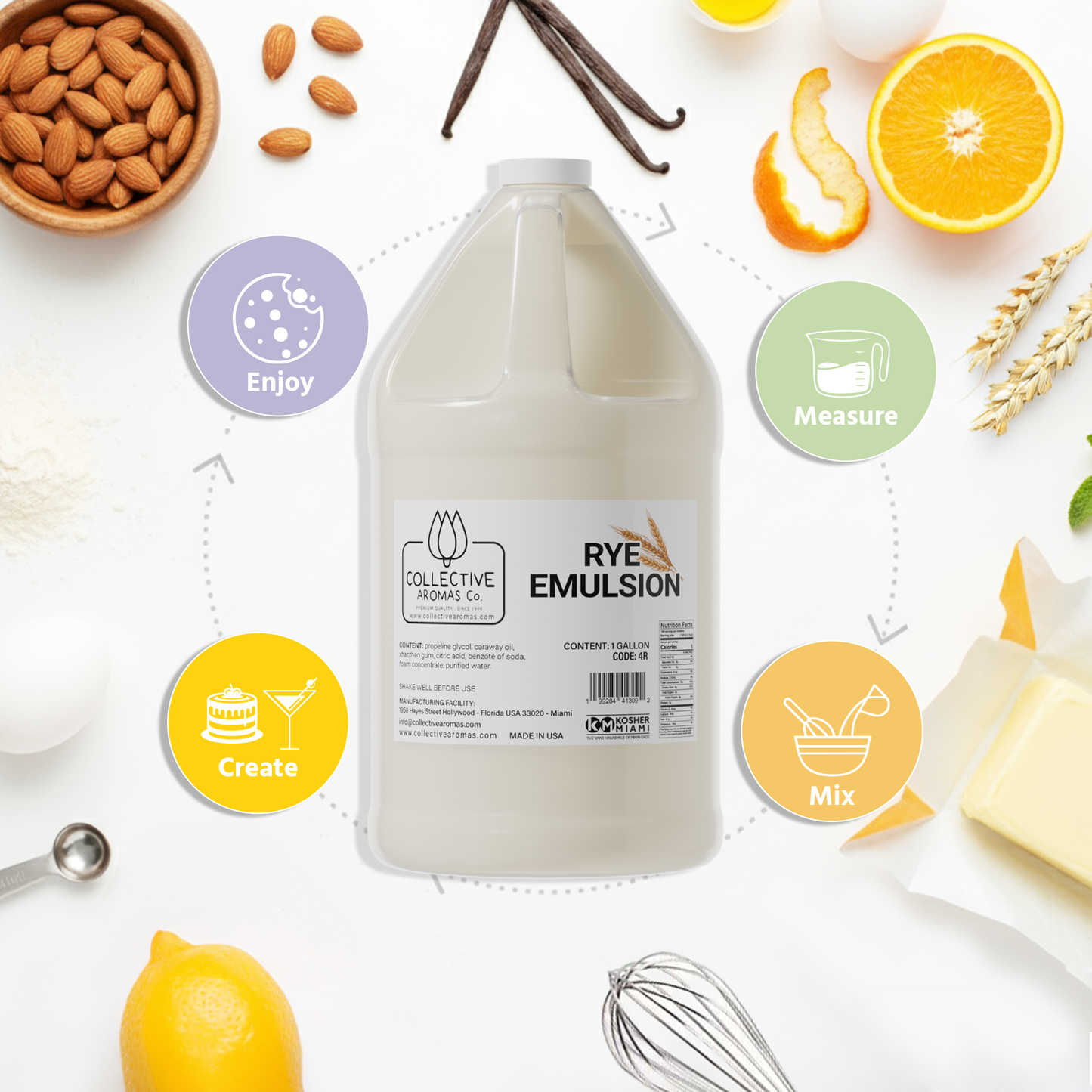 Rye Emulsion for Baking - 1 Gallon